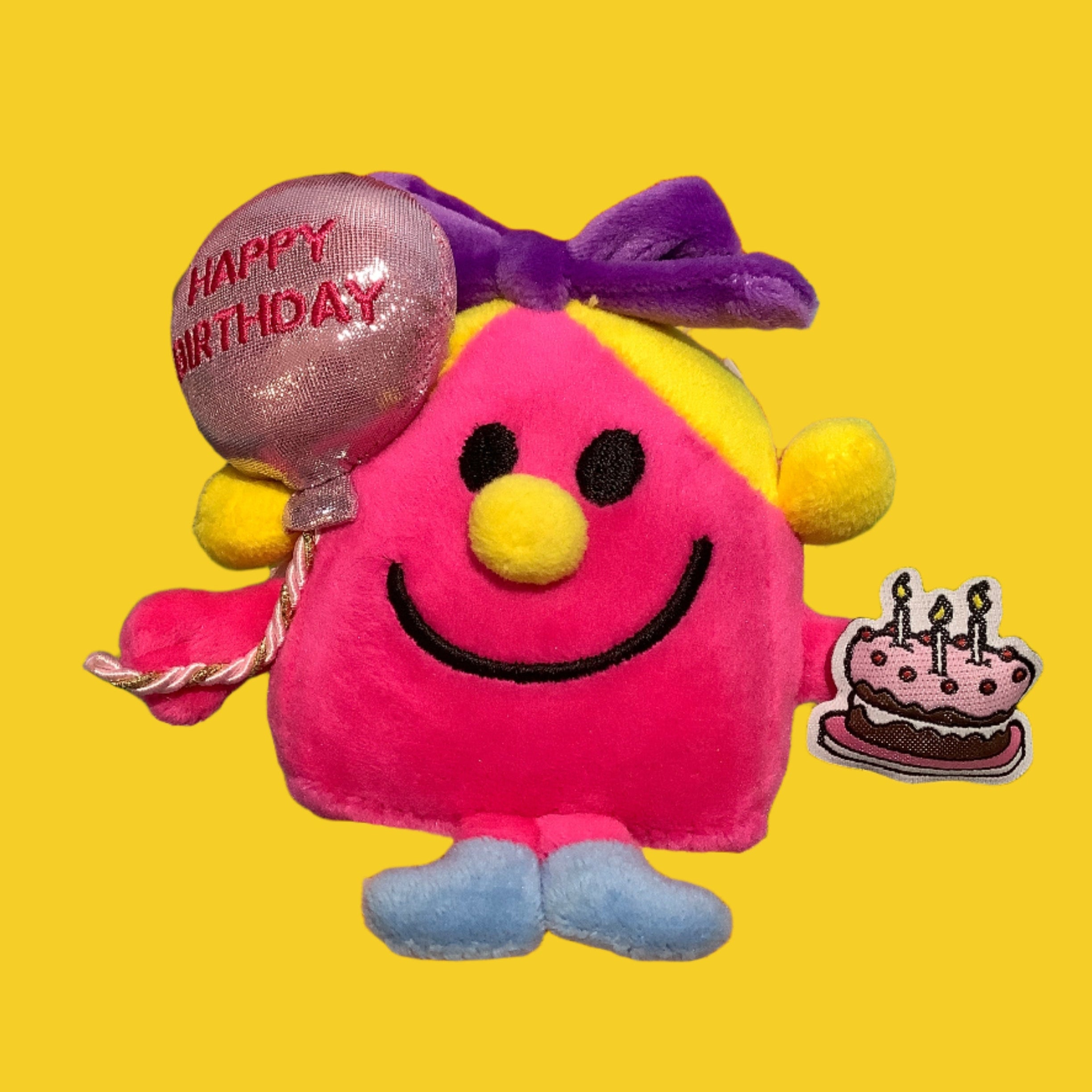 LITTLE MISS BIRTHDAY BALLOON PLUSH KEYCHAIN