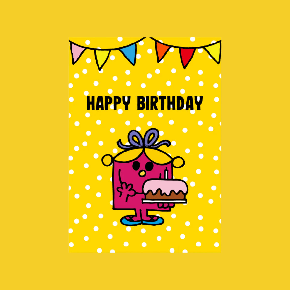 LITTLE MISS BIRTHDAY GREETING CARD