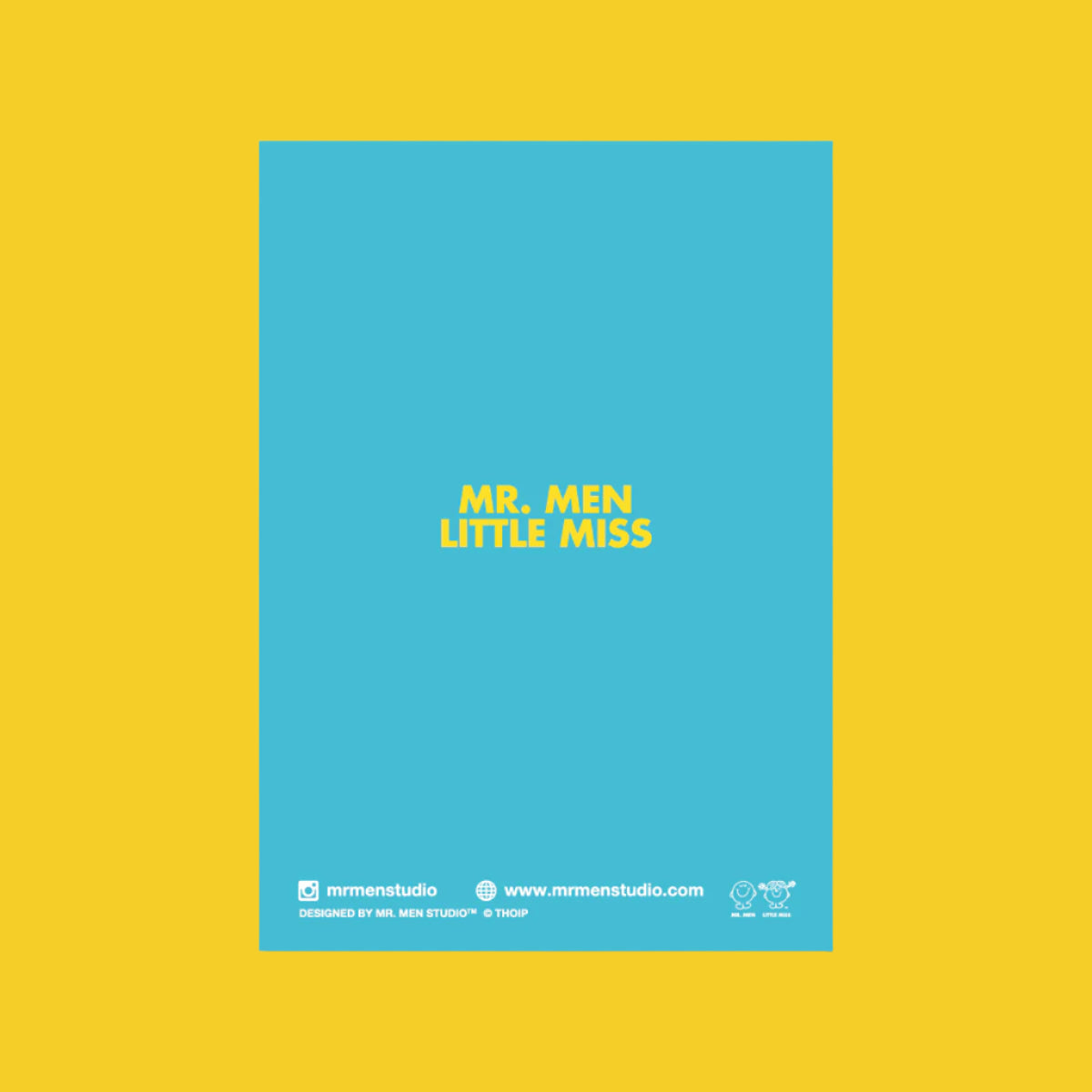 LITTLE MISS SUNSHINE  x MR HAPPY THANK YOU GREETING CARD