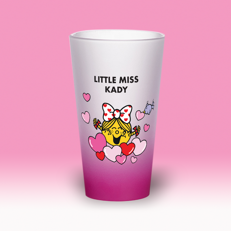 ALL WE NEED IS LOVE -LITTLE MISS SUNSHINE PERSONALIZED FROSTED GLASS