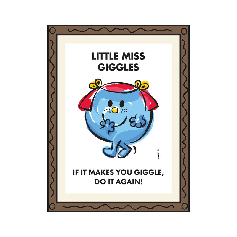 LITTLE MISS GIGGLES WATERCOLOR ART PRINT