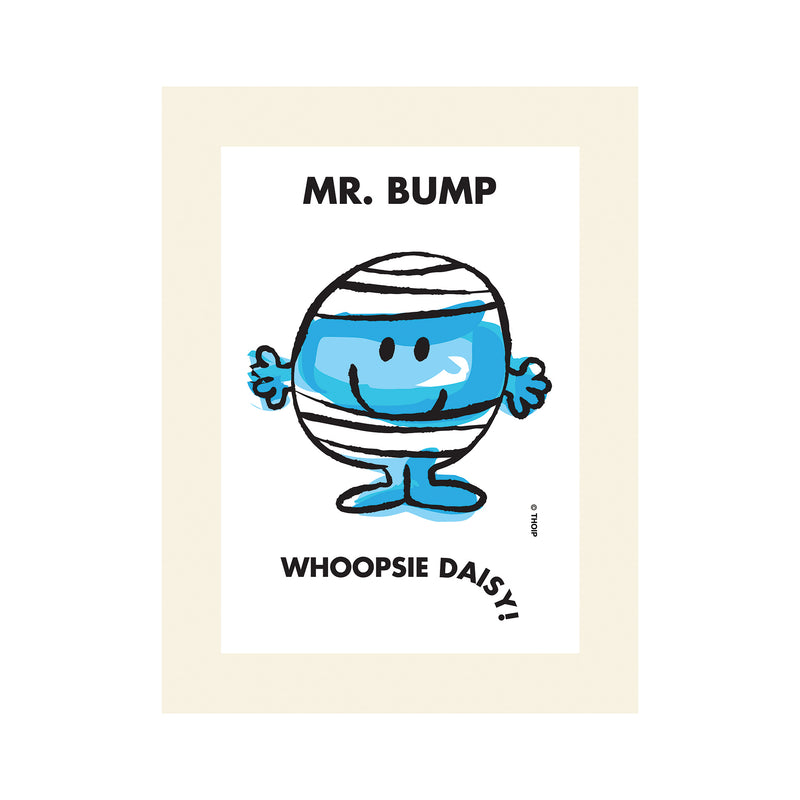 Mr. Bump Watercolor Art Print - Mr. Men Little Miss Merchandise