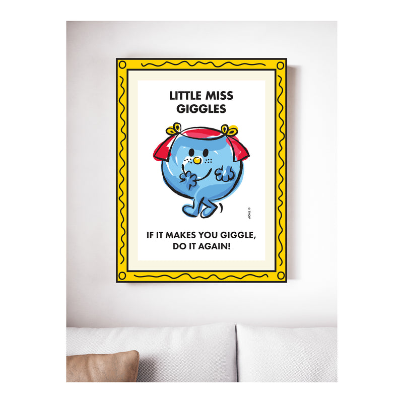 LITTLE MISS GIGGLES WATERCOLOR ART PRINT