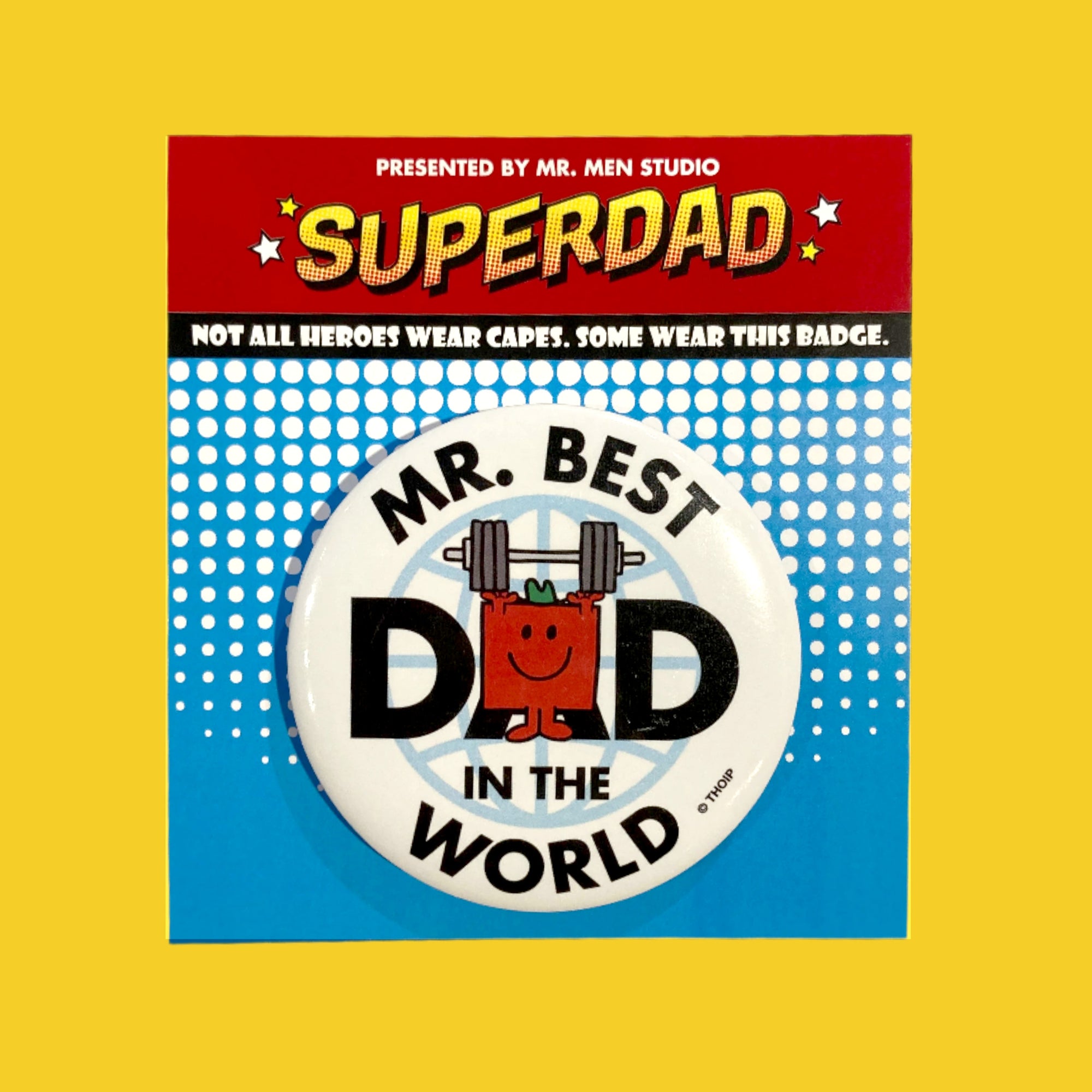 MR. STRONG FATHER'S DAY PIN BADGE