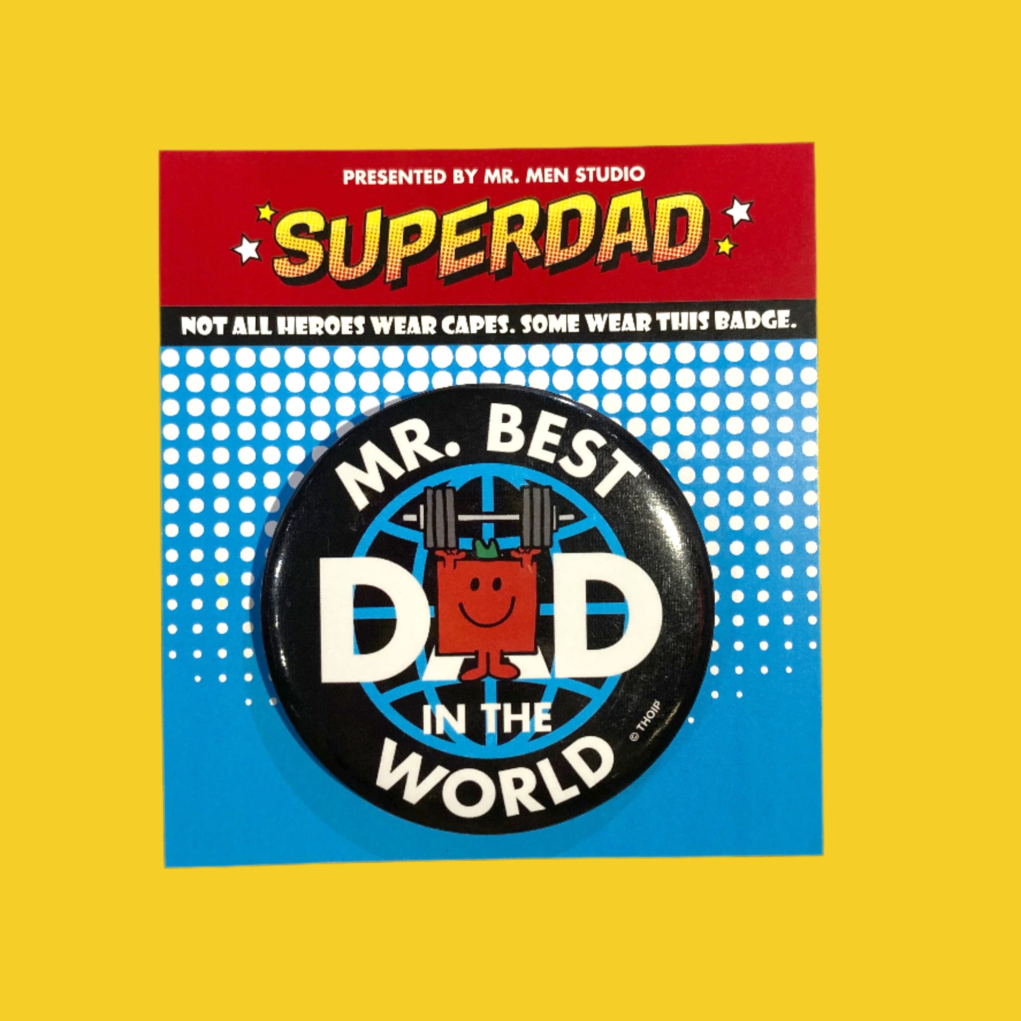 MR. STRONG FATHER'S DAY PIN BADGE