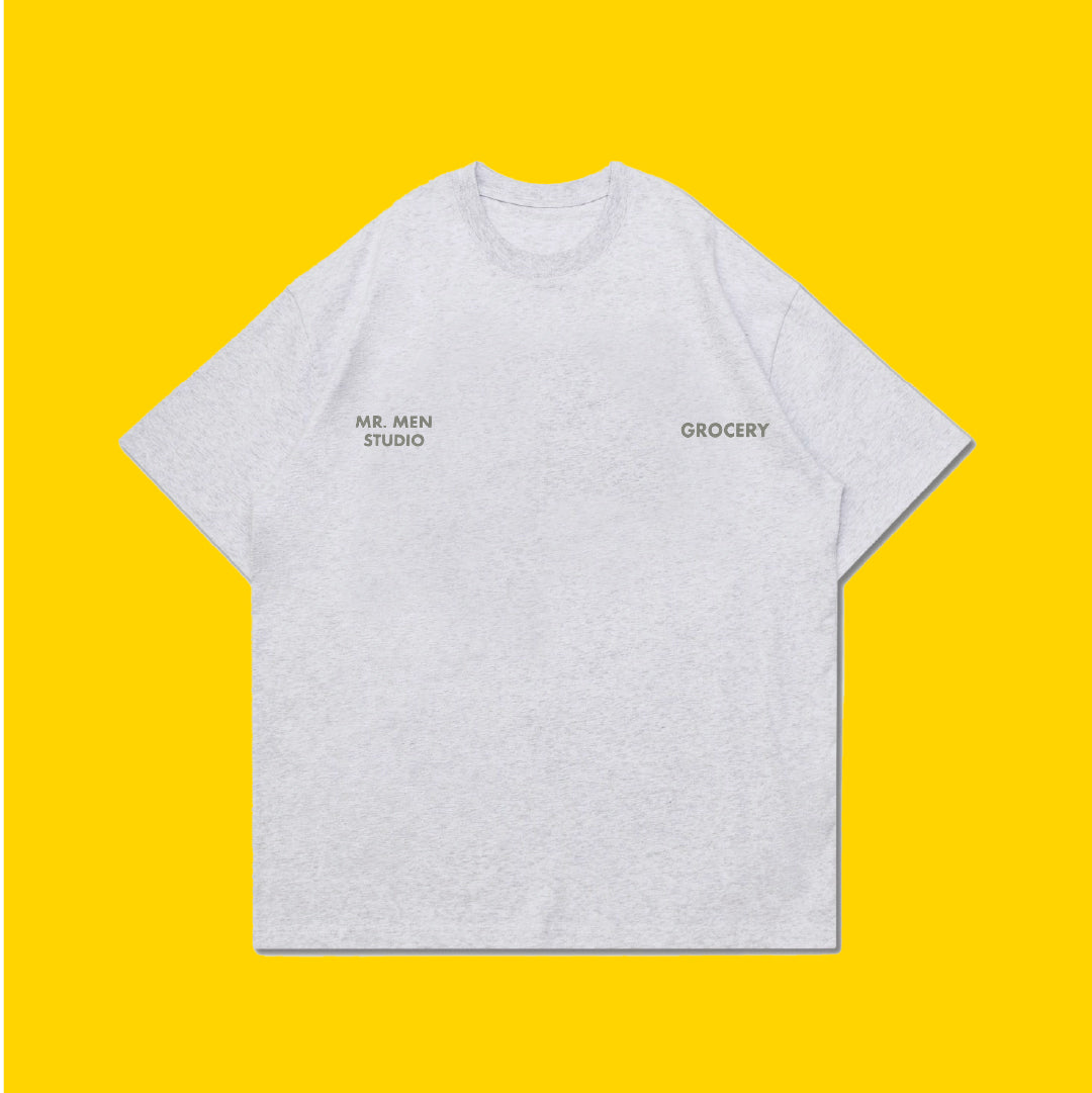 GROCERY x MR. MEN STUDIO PASTEL GRAPHIC TEE/ GREY