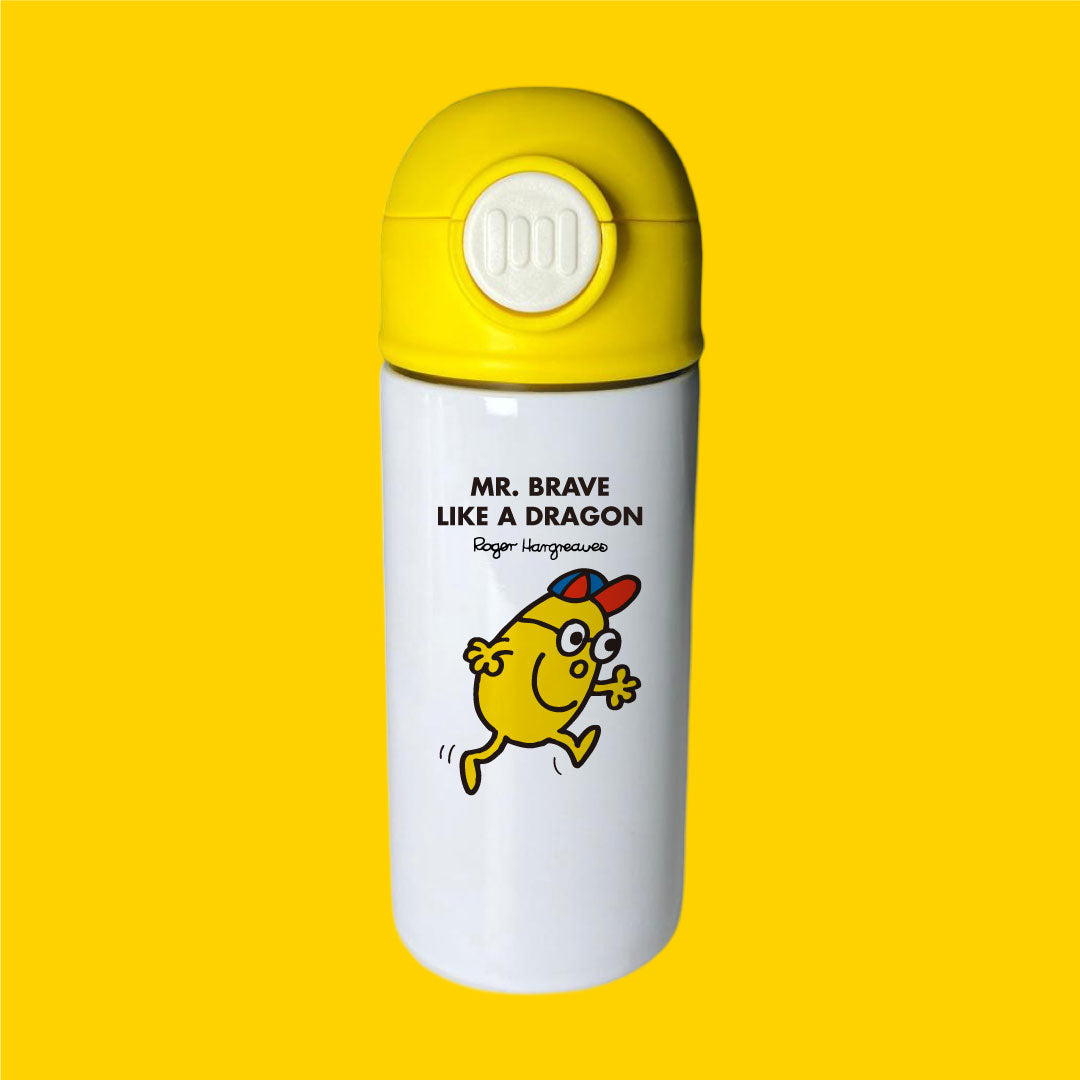PERSONALIZED YELLOW STRAW FLASK