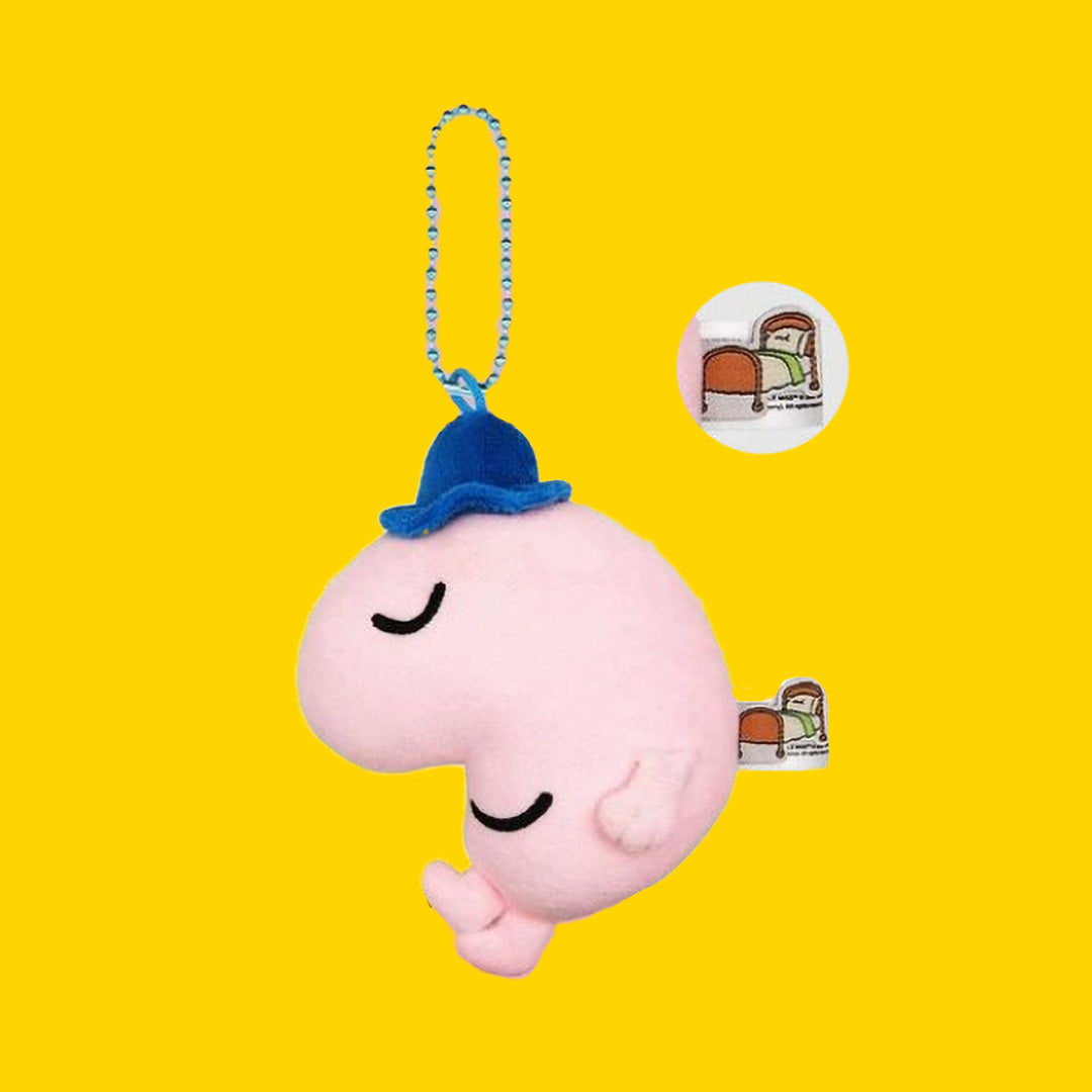 MR. LAZY PLUSH KEYCHAIN