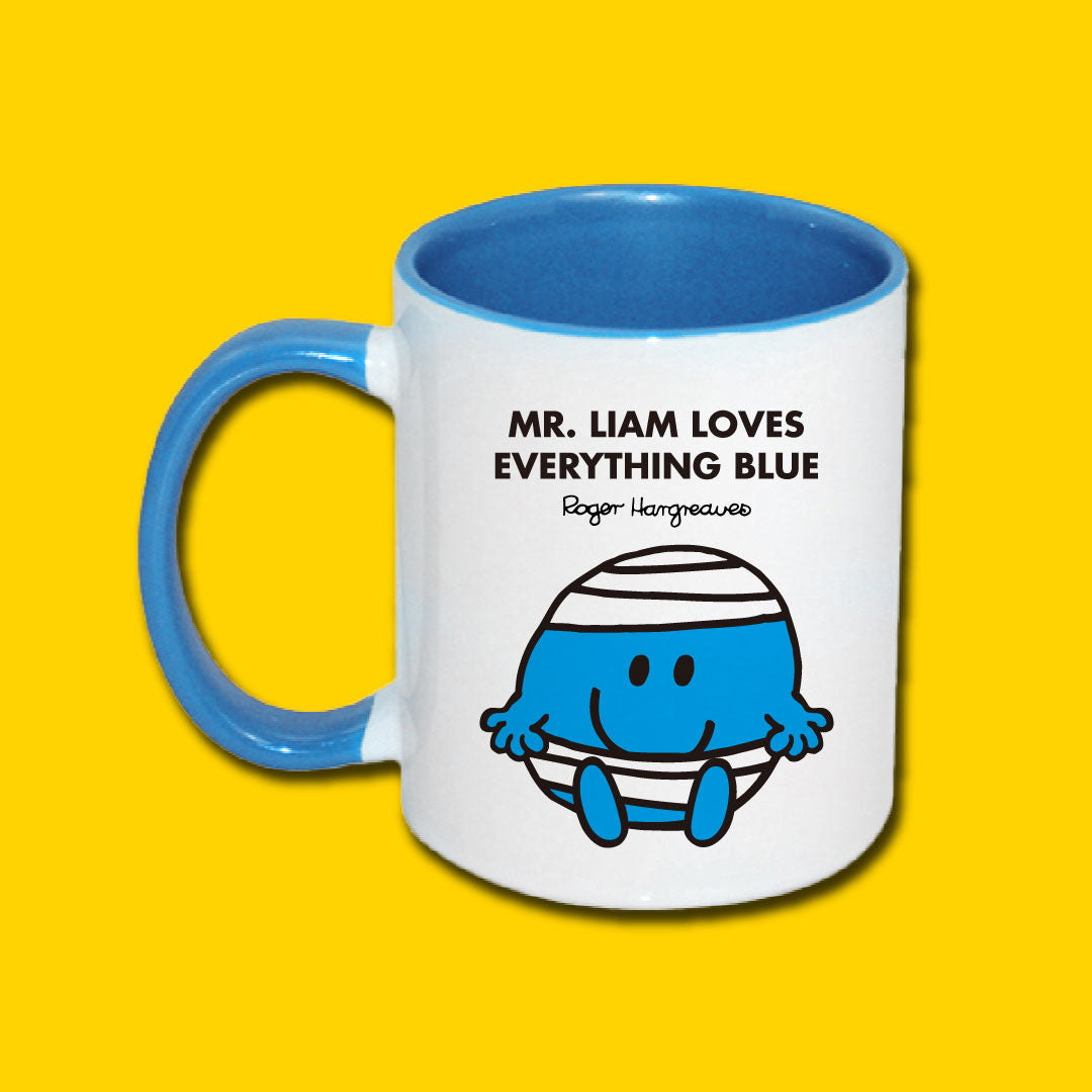 BLUE PERSONALIZED MUG
