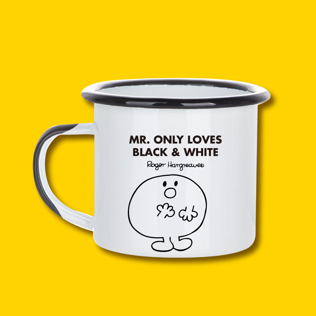 BLACK PERSONALIZED ENAMEL MUG