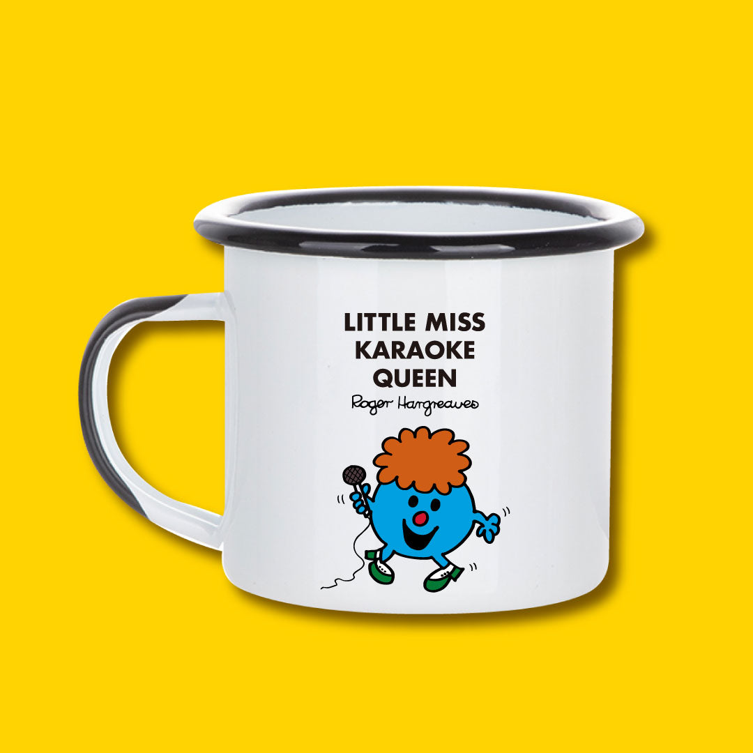 BLACK PERSONALIZED ENAMEL MUG
