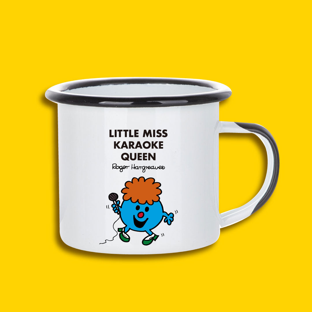 BLACK PERSONALIZED ENAMEL MUG