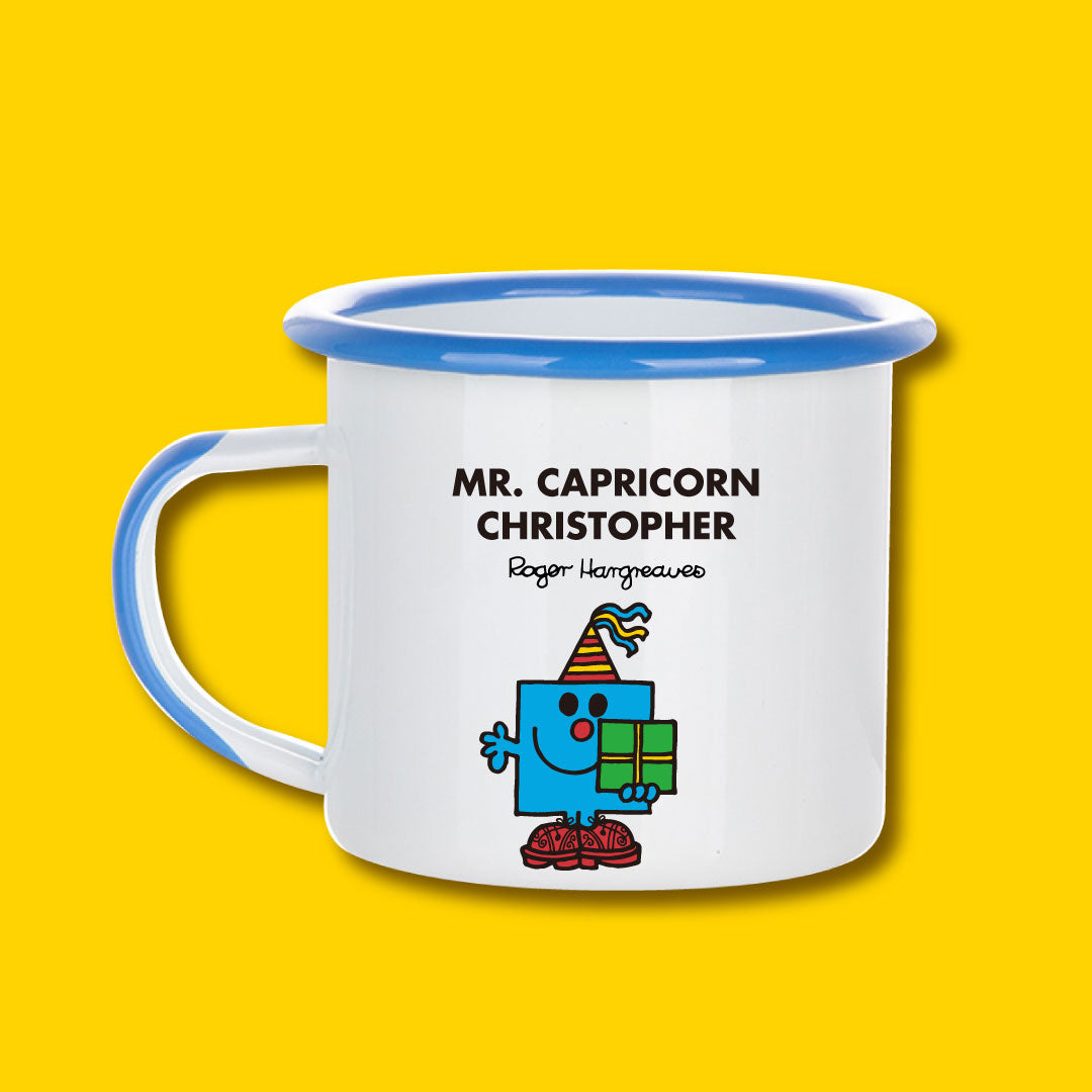 BLUE PERSONALIZED ENAMEL MUG