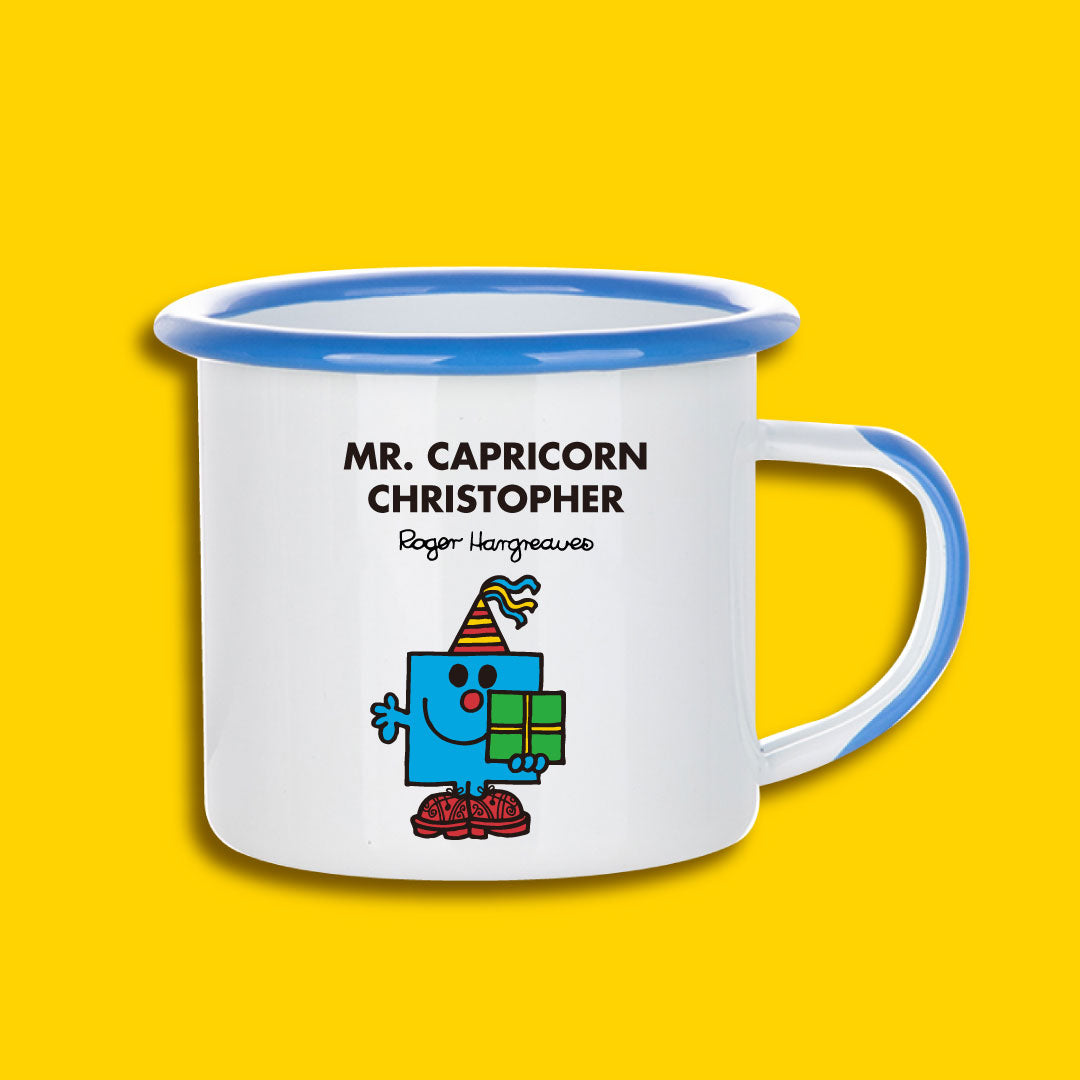 BLUE PERSONALIZED ENAMEL MUG