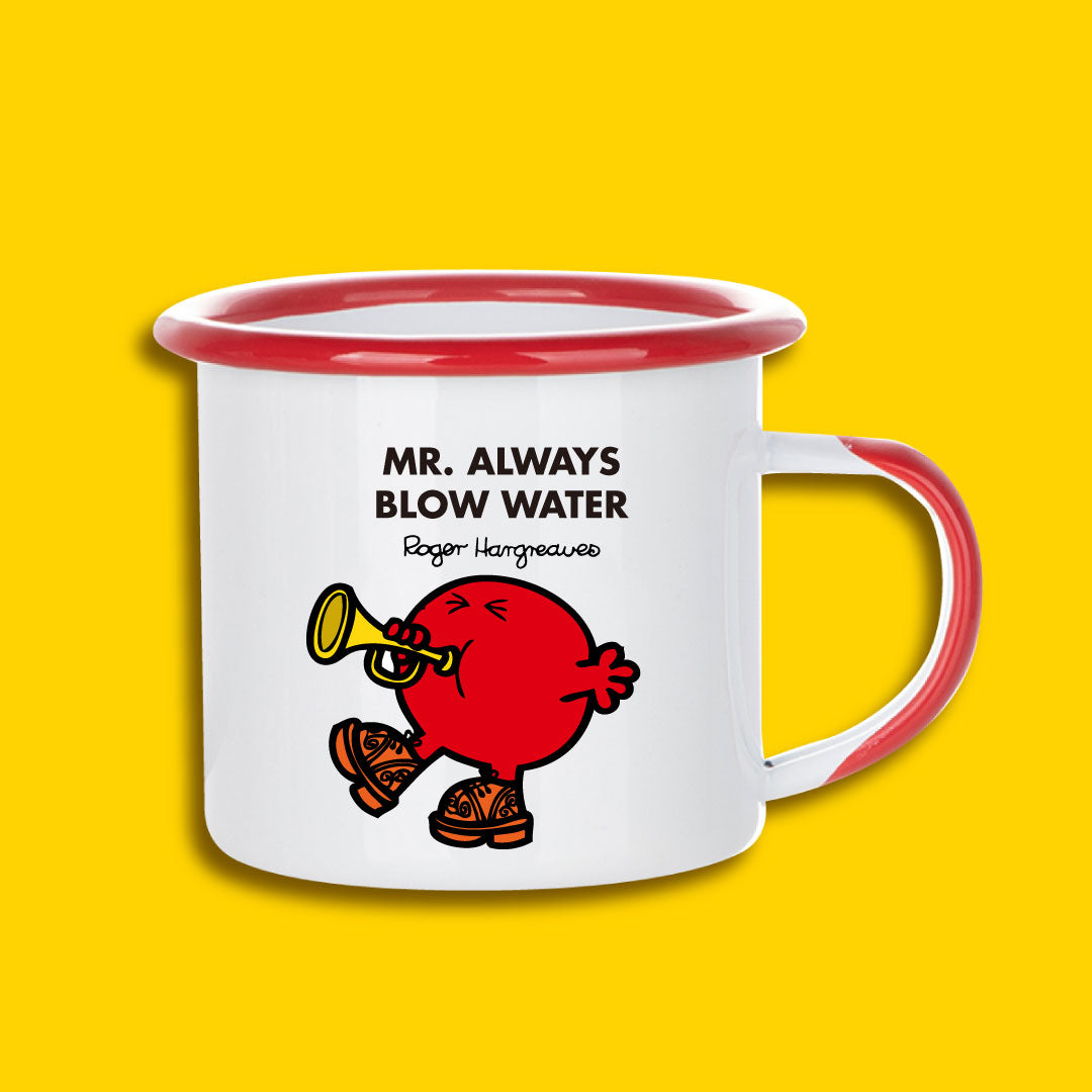 RED PERSONALIZED ENAMEL MUG