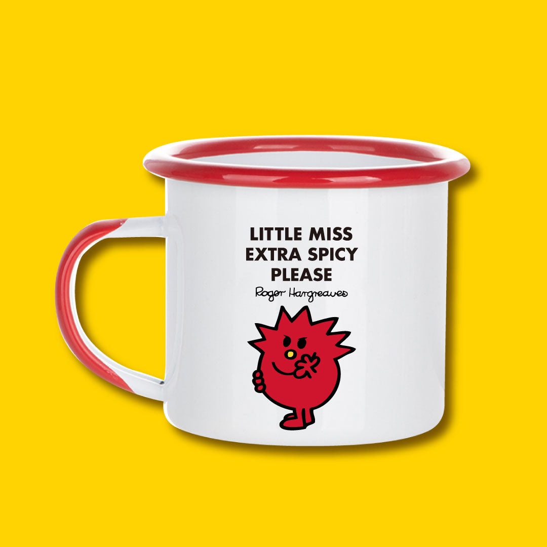 RED PERSONALIZED ENAMEL MUG