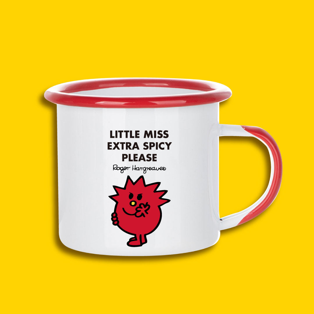 RED PERSONALIZED ENAMEL MUG