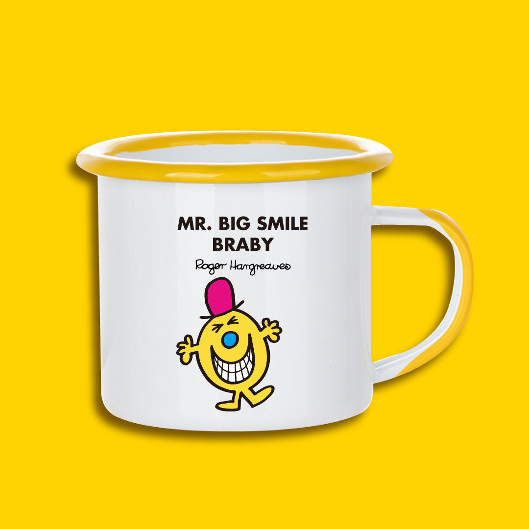 YELLOW PERSONALIZED ENAMEL MUG