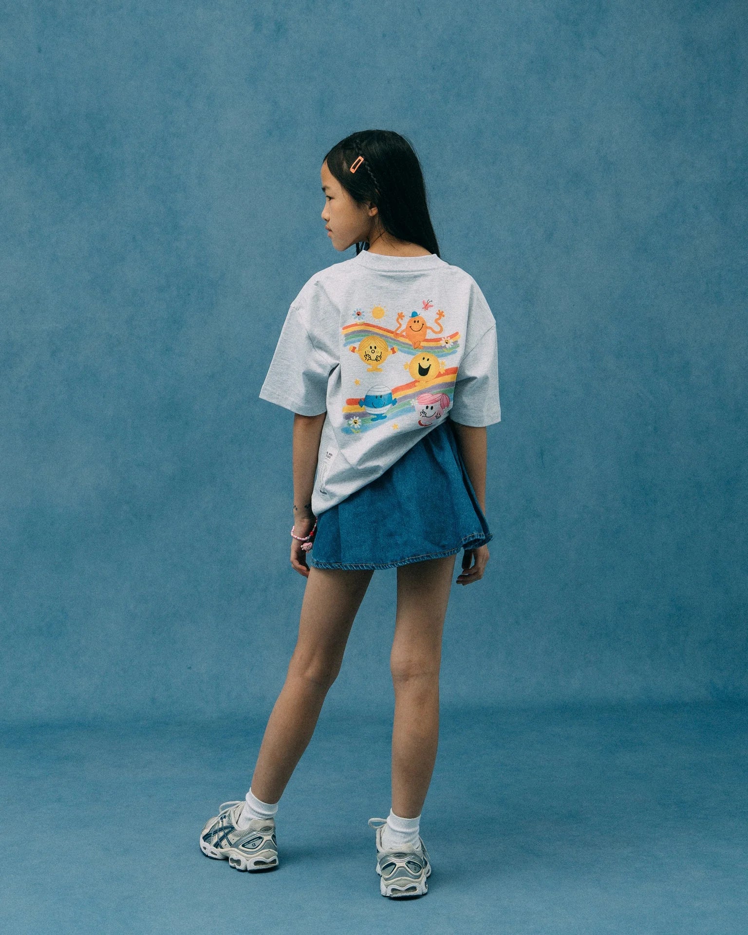 GROCERY x MR. MEN STUDIO KIDS PASTEL GRAPHIC TEE / GREY
