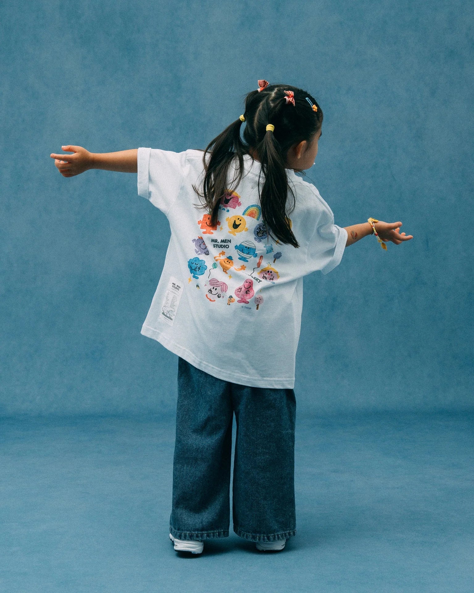 GROCERY x MR. MEN STUDIO KIDS WATERCOLOR GRAPHIC TEE/ WHITE