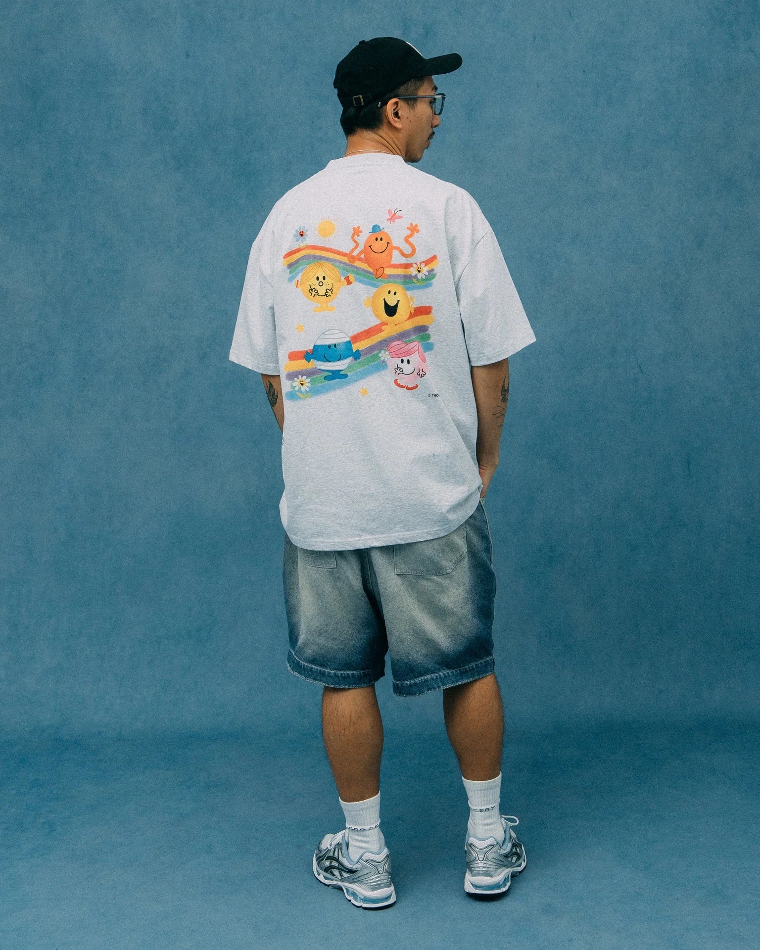 GROCERY x MR. MEN STUDIO PASTEL GRAPHIC TEE/ GREY
