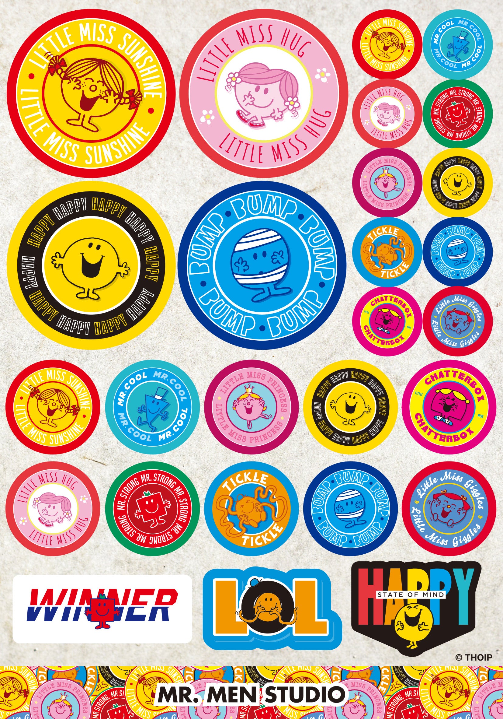 Stickers: Round badges