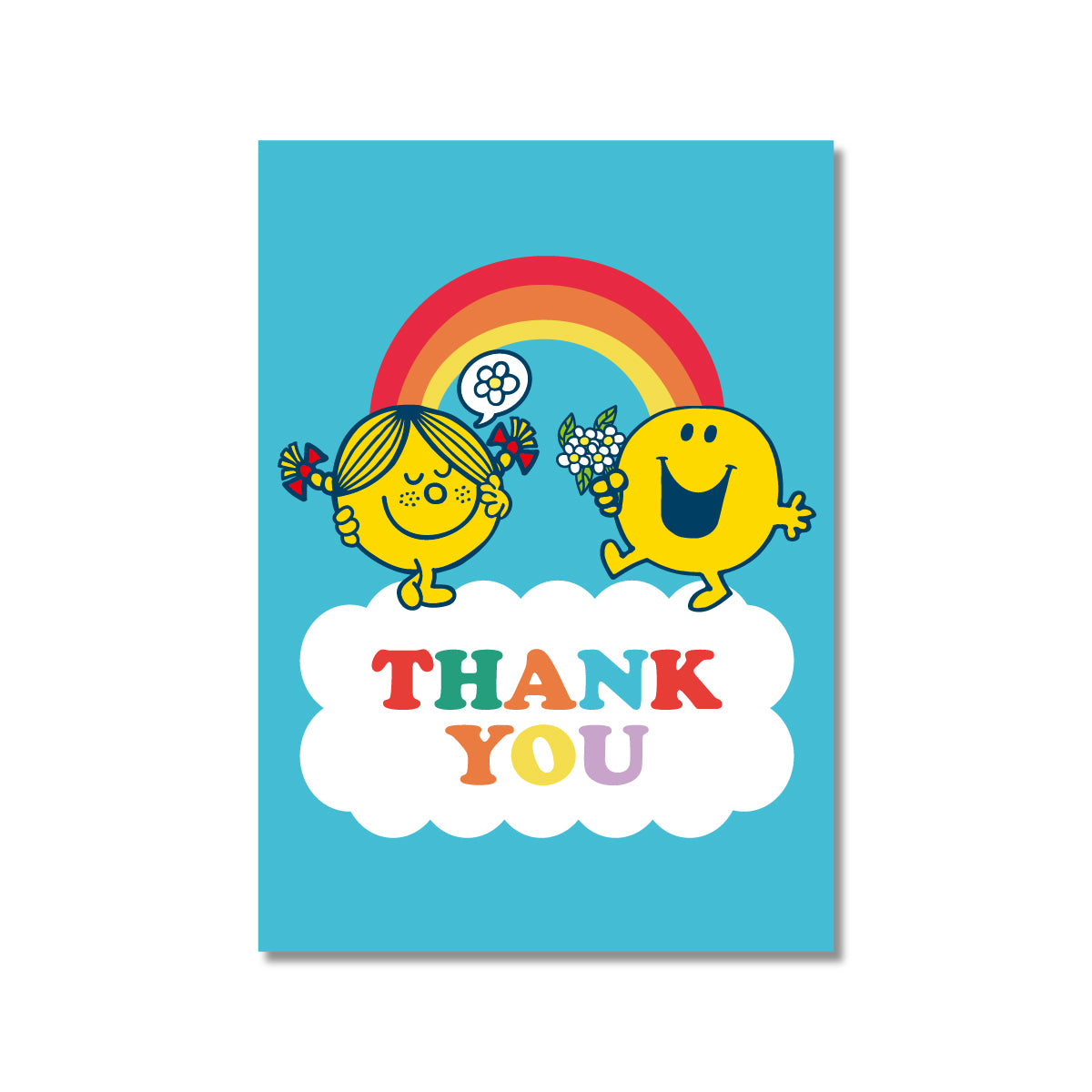 LITTLE MISS SUNSHINE  x MR HAPPY THANK YOU GREETING CARD