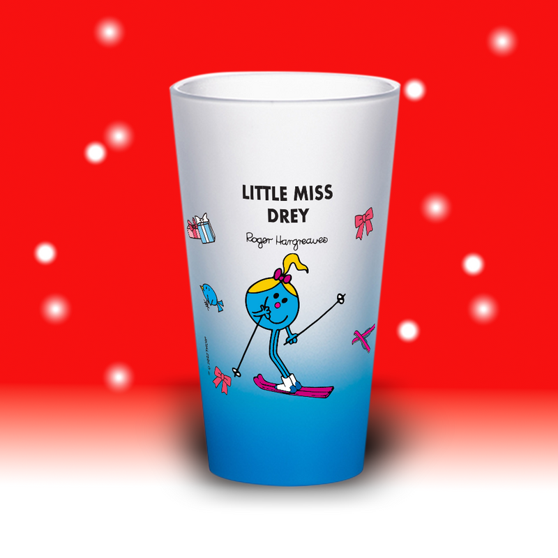 LITTLE MISS SOMERSAULT PERSONALIZED FROSTED GLASS : WINTER HOLIDAY