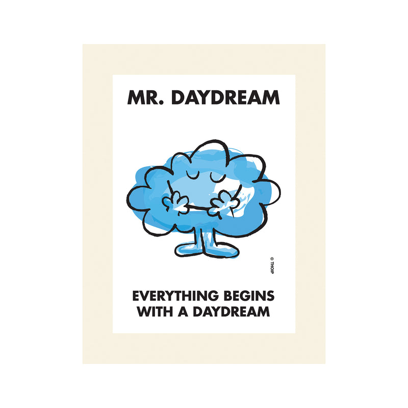 Mr. Daydream Watercolor Art Print - Mr. Men Little Miss Merchandise