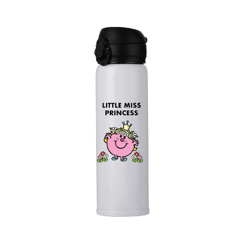LITTLE MISS PRINCESS  GOES CAMPING PERSONALIZED FLASK