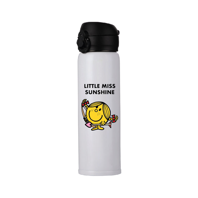 LITTLE MISS SUNSHINE GOES CAMPING PERSONALIZED FLASK