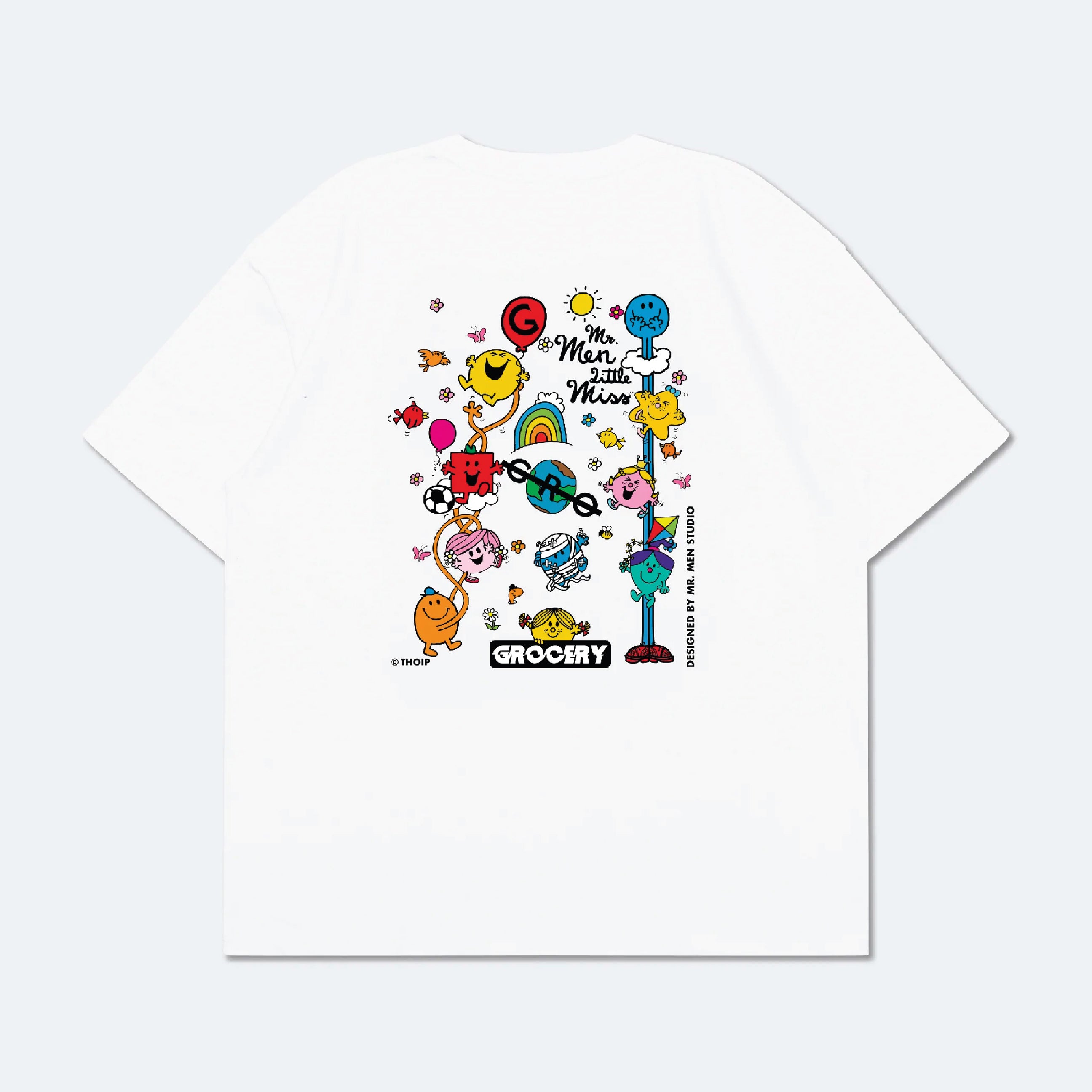 GROCERY ADULT x MR. MEN STUDIO TEE/ WHITE