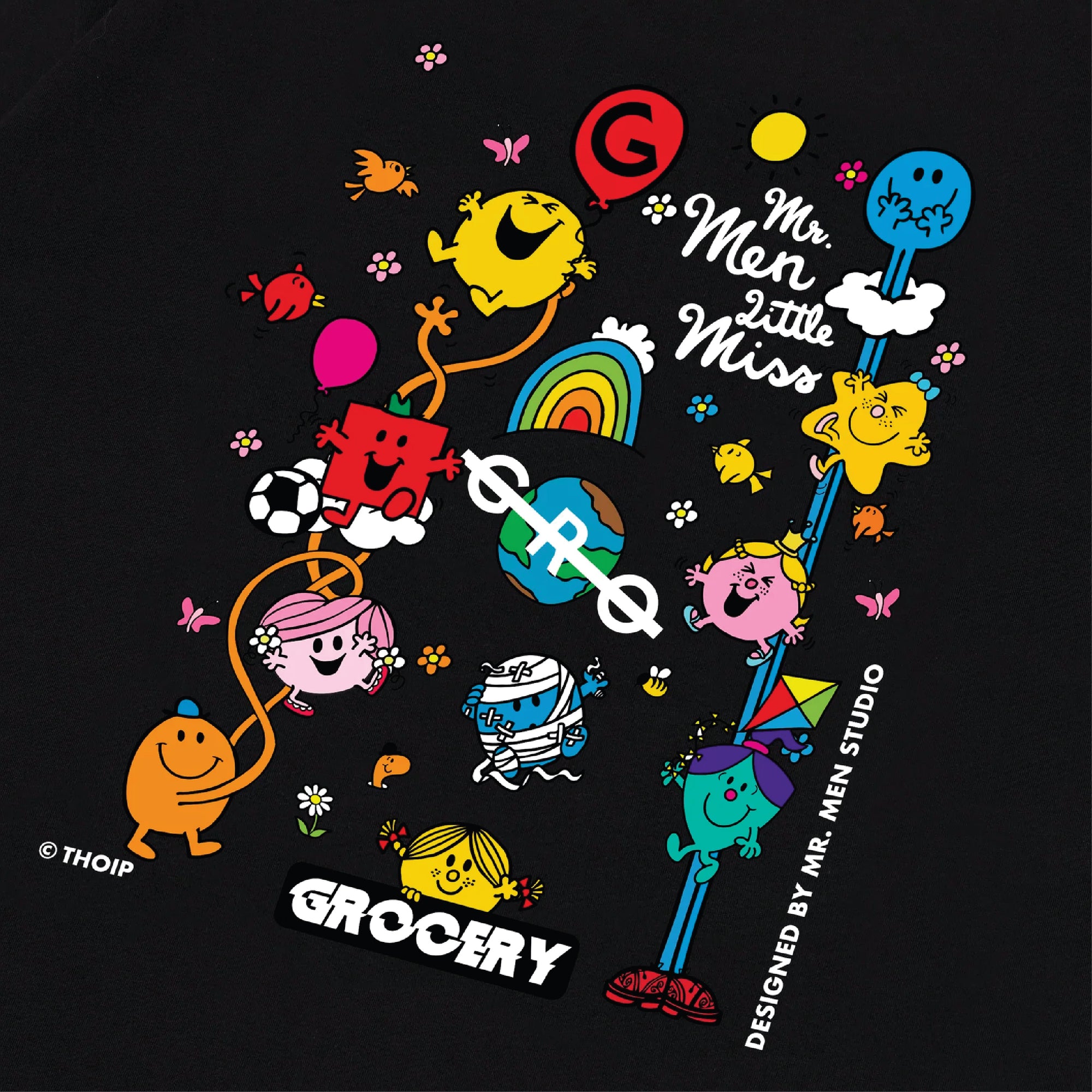 GROCERY ADULT x MR. MEN STUDIO TEE/ BLACK