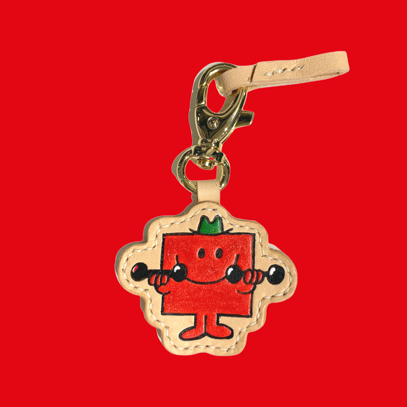 MR. STRONG LEATHER KEY CHAIN