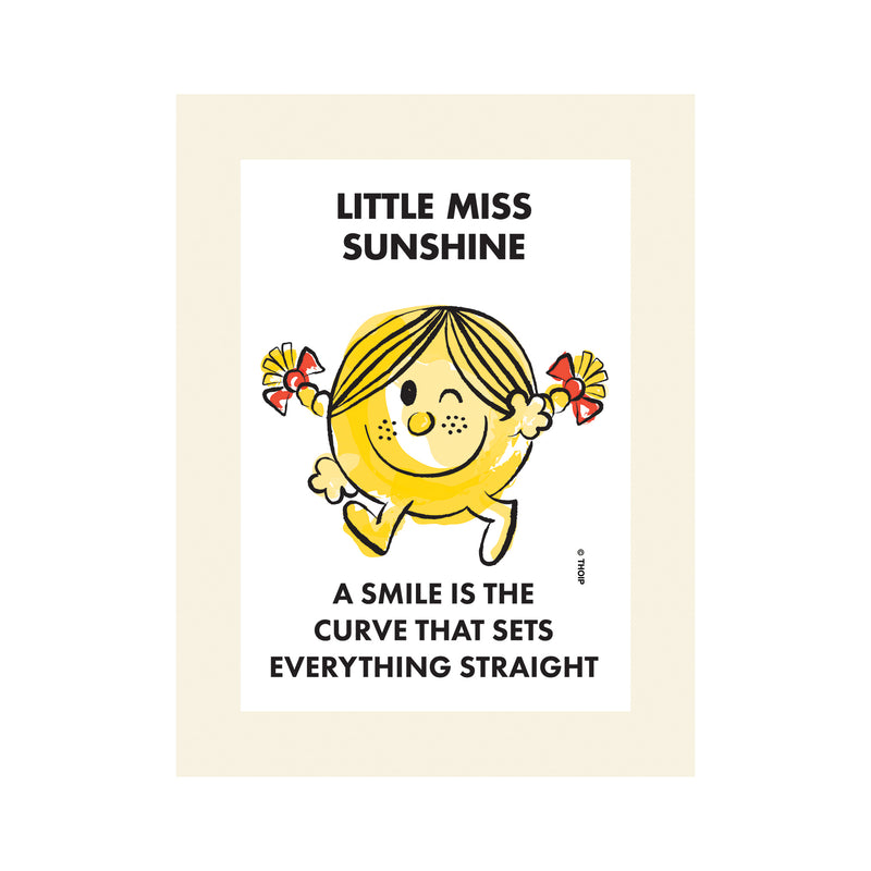 Little Miss Sunshine Watercolor Art Print - Mr. Men Little Miss Merchandise