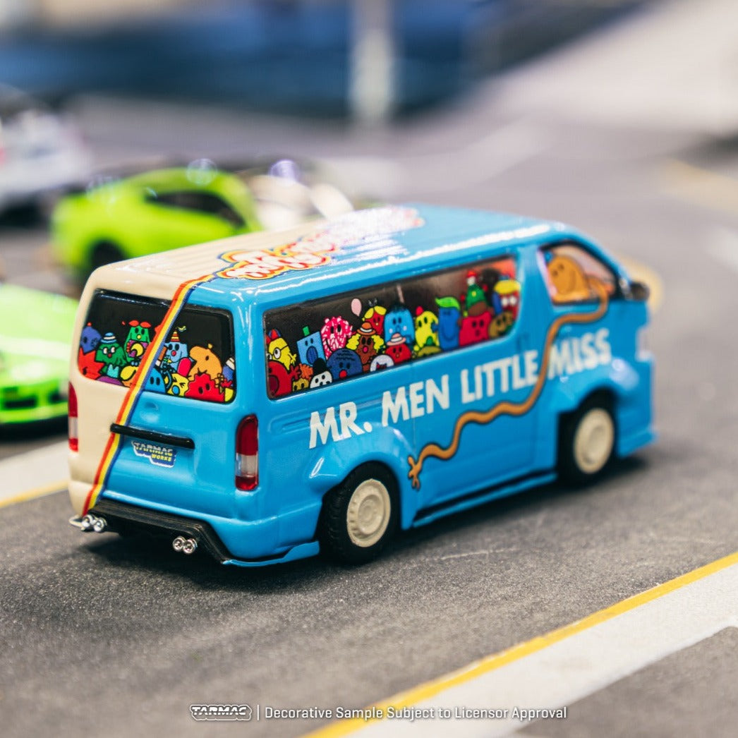 Mr. Men Little Miss X Tarmac Works 1/64th model car - Toyota HiAce - Action shot 2