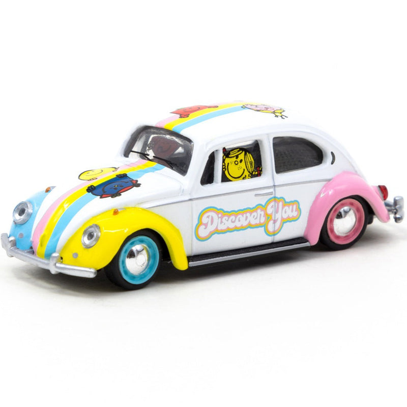 Mr. Men Little Miss - VW Beetle 1/64 scale model toy car front