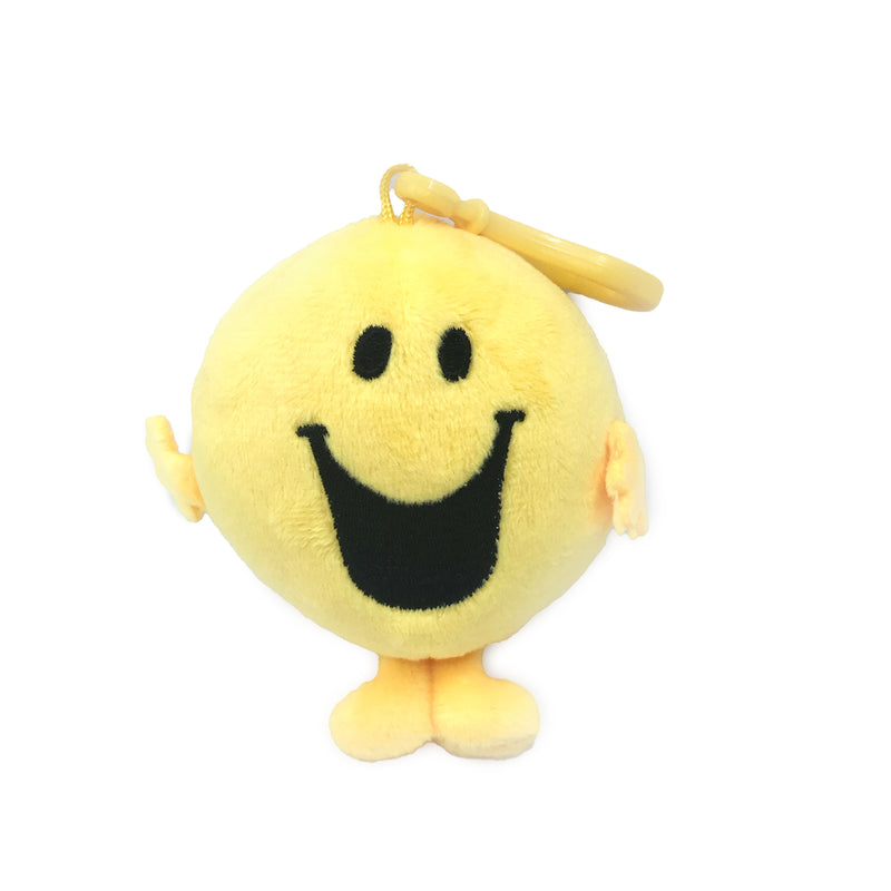 Mr. Happy 7 cm plushie keychain - Mr. Men Little Miss Merchandise