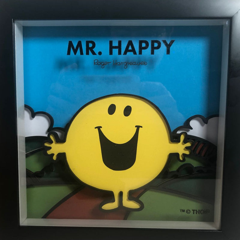 MR. HAPPY WOODEN LASER ART